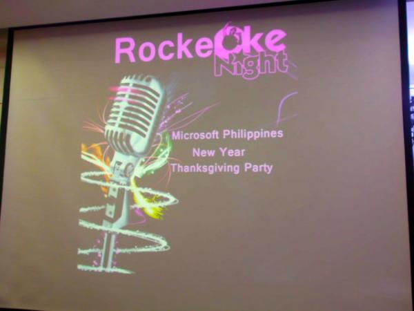 Microsoft's Rockeoke Night!