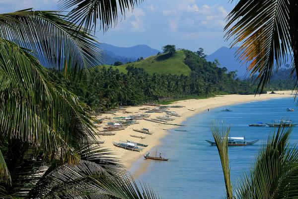 The Long Beach in San Vicente, Palawan The Long Beach in San Vicente, Palawan